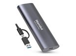 Hamlet Box Esterno Ssd M.2 Nvme USB-C 3.2 Gen 2 Nero Alluminio Compatibile Win/Mac