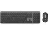 Logitech MK950 Signature Slim Tastiera Mouse Incluso Ufficio Rf Senza Fili + Bluetooth Qwerty Italiano Grafite