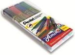 Pentel N850 Marcatore Permanente Nero, Blu, Verde, Rosso 4 Pz