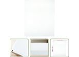 The Living Store Lenzuolo Matrimoniale 2 Pz. Jersey Bianco 100X200 Cm In Cotone