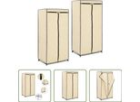 The Living Store Armadi 2 Pz. Crema 75×50×160 Cm