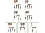 The Living Store Sedie Da Pranzo 4 Pz. Legno Recuperato