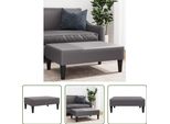 The Living Store Sgabello Grigio 77X55X31 Cm In Pelle Finta