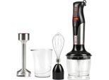 Girmi MX3900 Frullatore Frullatore Ad Immersione 800 W Nero, Acciaio Inox, Trasparente