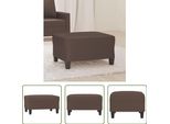The Living Store Sgabello Marrone 70X55X41 Cm In Pelle Finta