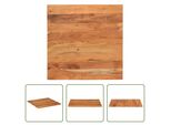 The Living Store Piano D'appoggio 80X80X2,5 Cm Quadrato In Legno Massiccio Di Acacia