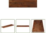 The Living Store Piano D'appoggio 110X20X2,5 Cm Rettangolare In Legno Massiccio Antico