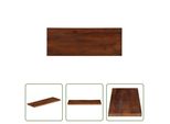 The Living Store Piano D'appoggio 90X40X2,5 Cm Rettangolare In Legno Massiccio Antico