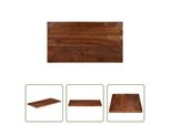 The Living Store Piano D'appoggio 120X50X2,5 Cm Rettangolare In Legno Massiccio Antico