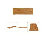 The Living Store Piano Del Tavolo Con Bordo Ad Albero 110X40X2,5 Cm In Legno Massiccio Di Mango