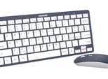 Pantone PT-KB09N Tastiera Mouse Incluso Casa Rf Wireless Qwerty Italiano Blu Marino