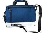 Pantone PT-BPC002N Custodia Per Laptop Da 39,6 Cm (15,6") Custodia Messenger Blu, Bianco"