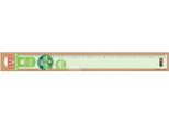 Arda RE50 Righello Righello Da Scrivania 500 Mm Plastica Verde, Trasparente