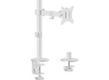 Equip - Kit Di Montaggio (Morsetto Passacavo, Viti, Staffa Di Fissaggio) - Per Display Lcd / Display Lcd Curvo - Snodabile - Plastica, Acciaio Inox - Bianco - Dimensioni Schermo: 43,2-81,3 Cm (17"-32"") - Montaggio Da Tavolo (650166)"