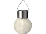 Luce Solare Da Giardino Led Lampione Nylon 7X9Cm Bianco / Bianco Caldo