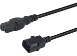 Equip 112171 Cavo Di Alimentazione Nero 3 M Accoppiatore C14 Accoppiatore C15