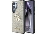 Custodia Guess Fissa Glitter Big 4G Metal Logo Do Samsung Galaxy S25 Ultra ZłOty