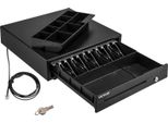 Cassetto Per Contanti Cassetto Per Contanti Quadrato Da 16 Pollici 3 Vie Di Rilascio Connessione RJ11/RJ12 5 Scomparti Per Banconote E 8 Scomparti Per Monete Negozio Di Alimentari Banca Ufficio Caffè Supermercati Bar