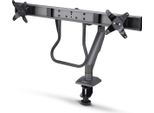 Startech.Com Supporto Per Monitor A Barra Trasversale, Braccio Per Due Schermi 27"/Max 15Kg, Vesa 75X75/100X100, Morsetto A C, Articolato, Molla Meccanica, Taa"