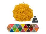 Materiale Di Riempimento In Carta Gialla 1 Kg - Materiale Di Imballaggio Biodegradabile, Ideale Come Riempimento Decorativo Per Scatole E Cesti Regalo