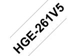 Brother HGE261V5 - Nastro Laminato - Nero Su Bianco - Rotolo (3,6 Cm X 8 M) - 5 Rotoli (HGE261V5)