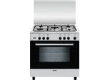 Glem Gas A855GI Küchenherd Freistehender Herd Elektro/Gas Gaskochfeld Edelstahl