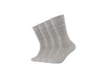 Socken JOOP Socken 4er Pack, Damen, Gr. 39/42, grau (light grau melange), 85% Baumwolle, 12% Polyamid, 3% Elasthan, uni, Socken Socken