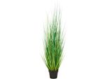 Kunstgras Creativ Green "Grasbusch Miscanthus", GrüN, H:145Cm, Kunststoff, Kunstpflanzen, Mit Naturgetreuen Grashalmen