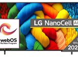 Lg Nanocell Ai NANO80 75NANO80A3B Tv 190,5 Cm (75") 4K Ultra Hd Smart Tv Wi-Fi Nero"