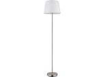 Nowa Stehlampe "Joris", Silber (Silberfarben), 1, Ø 35Cm H: 151Cm, 1 Stk., Leuchten, Stehleuchte, Textil, Wohnzimmer, Schlafzimmer, FußTrittschalter, Stehlampe