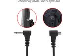 Cavo Di Sincronizzazione Pc Flash Leggero Da 12 Pollici/30 Cm Con Spina Jack Da 2,5 Mm A Cavo Di Sincronizzazione Pc (Spina)