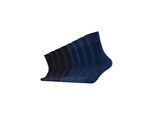 Socken S.OLIVER Socken 8er Pack, Damen, Gr. 43/46, blau (navy), 70% Baumwolle, 27% Polyester, 2% Elasthan, 1% Polyamid, uni, Socken Socken