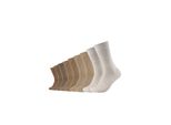 Socken CAMANO Socken 9er Pack, Damen, Gr. 35/38, beige (incense), 78% Baumwolle, 21% Polyamid, 1% Elasthan, uni, Socken Socken