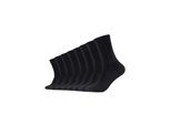 Socken S.OLIVER Socken 8er Pack, Damen, Gr. 35/38, schwarz, 70% Baumwolle, 27% Polyester, 2% Elasthan, 1% Polyamid, uni, Socken Socken