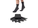 Socken CAMANO Socken 7er Pack, Damen, Gr. 39/42, schwarz (anthrazit melange), 80% Baumwolle, 17% Polyamid, 3% Elasthan, uni, Socken Socken