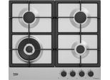Beko HIAW64225SXE Piano Cottura A Gas Da Incasso 58 Cm 4 Fornelli Acciaio Inossidabile