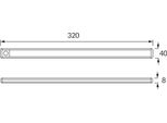 StrüHm 04134 Luce Lineare Sottopensile Led "Seweryn"" Con Rilevatore Di Movimento, 1,6W, Bianco Neutro, Dimmerabile"