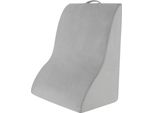 Cuscino Da Lettura Costway Per Letto E Divano, Cuscino Di Vena Per Elevare Le Gambe, Cuscino A Cuneo Con Rivestimento Lavabile, Cuscino Di Sostegno Grigio