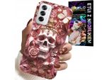 Custodia Per Oppo Reno12 5G - Donna, Motivi Alla Moda, Teschio In Rosa