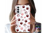 Custodia Per Oppo Reno12 Pro 5G - Zampe Di Cane Su Sfondo Bianco, Cane, Gatto, Orsacchiotto