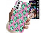 Custodia Per Oppo Reno12 5G - Cactus, Cactus Su Sfondo Rosa + Foil