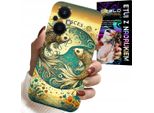 Custodia Per Oppo Reno8 Lite 5G - Segno Zodiacale, Pesci Astronomia + Foil