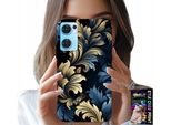 Custodia Per Oppo Reno7 5G - Elegante Custodia Dorata Con Motivi Alla Moda