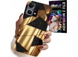 Custodia Per Oppo Reno7 4G - Design Elegante In Oro + Hydro Foil