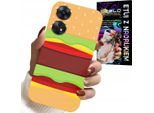 Custodia Per Oppo Reno8 T 4G - Custodia Burger Cheeseburger Regalo