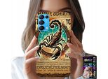 Custodia Per Oppo Reno5 4G 5G - Segno Zodiacale Dello Scorpione Astronomia + Foil