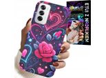Custodia Per Oppo Reno12 Pro 5G - Cuore, Rosa, Custodia Per Adolescenti + Foil