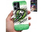 Custodia Per Oppo Reno7 4G - Calcio, Custodia Per Calcio + Vetro