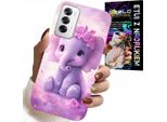 Custodia Per Oppo Reno12 Pro 5G - Elefante Carino Su Sfondo Rosa +Folia