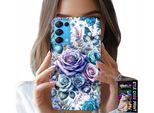 Custodia Per Oppo Reno5 4G 5G - Custodia Con Motivi Floreali E Rose + Vetro